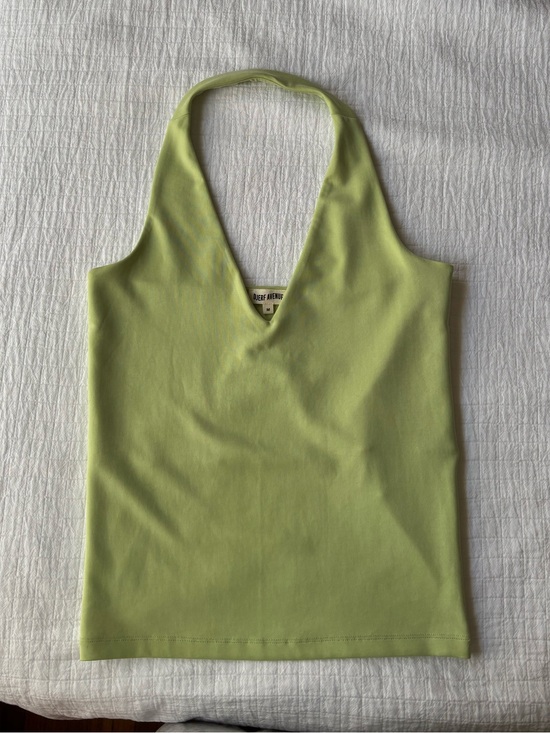Djerf Avenue Tops - Djerf Avenue Peridot Halterneck Top